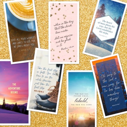 Winter and New Year lock screen wallpapers
